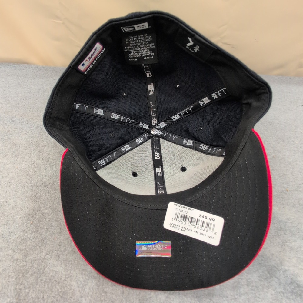 New Era Atlanta Braves 2021 World Series Champions 59FIFTY Fitted Hat 7 3/4 - Picture 6 of 8